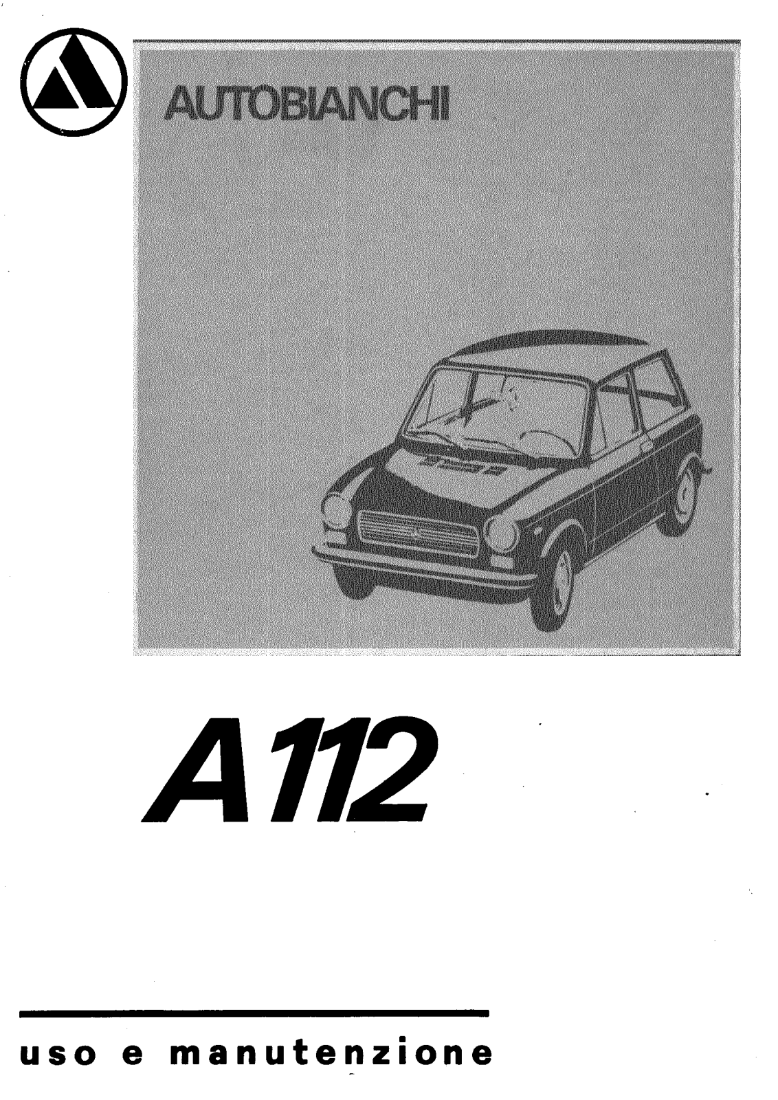 Autobianchi A112 User Manual