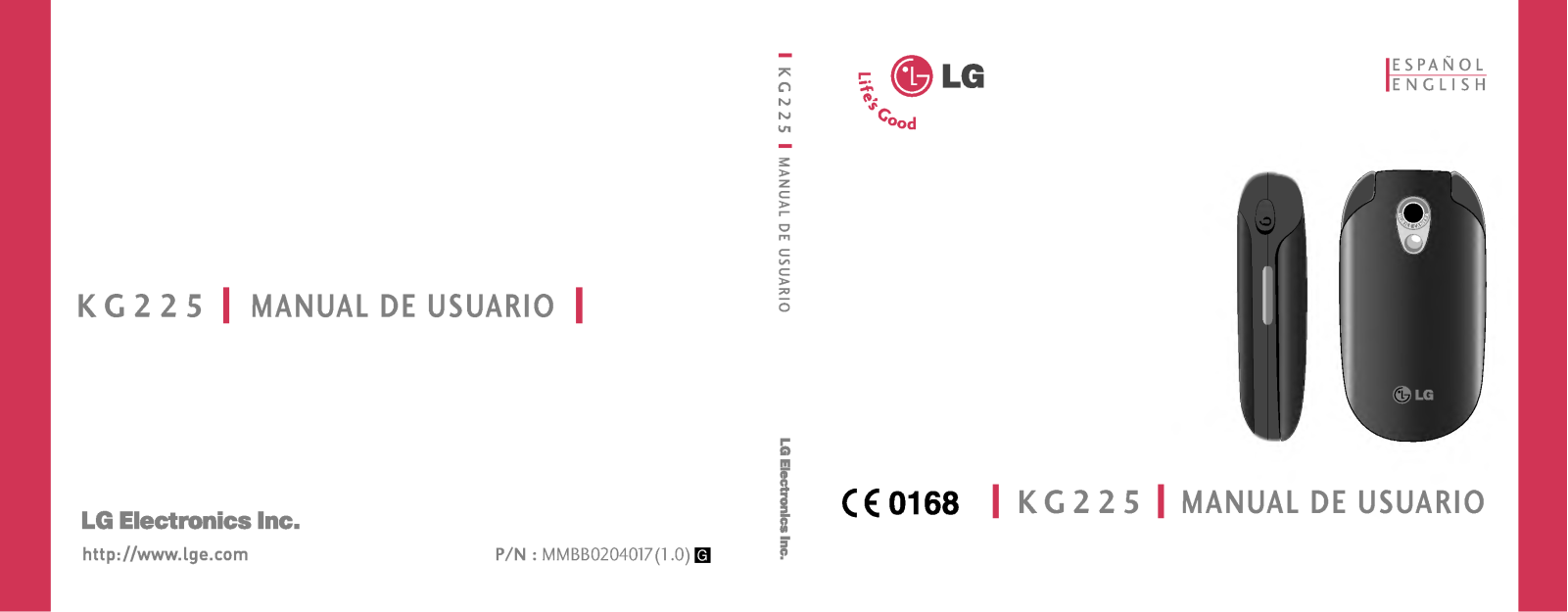 Lg KG225 User Manual