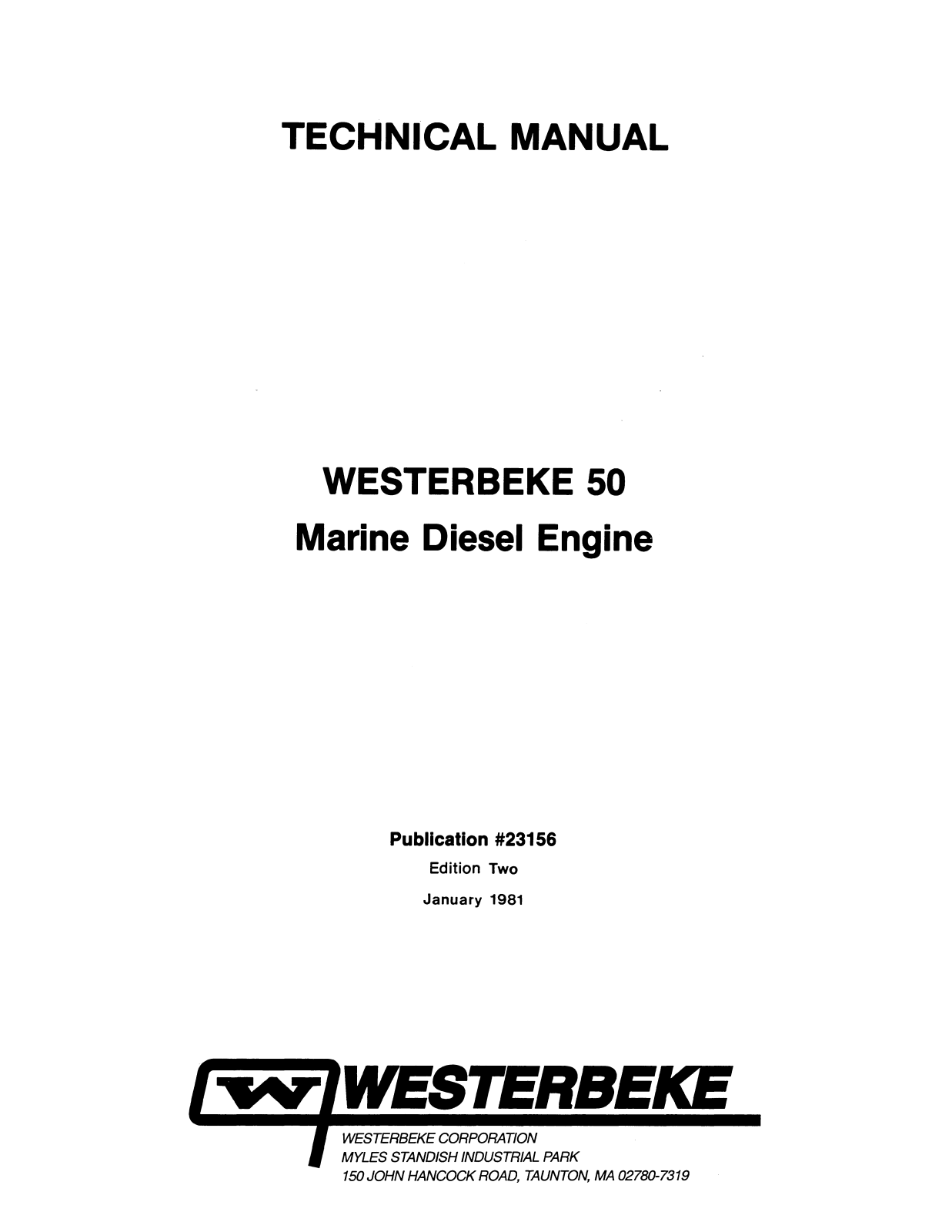 Westerbeke 50 Technical Manual - ManualMachine.com