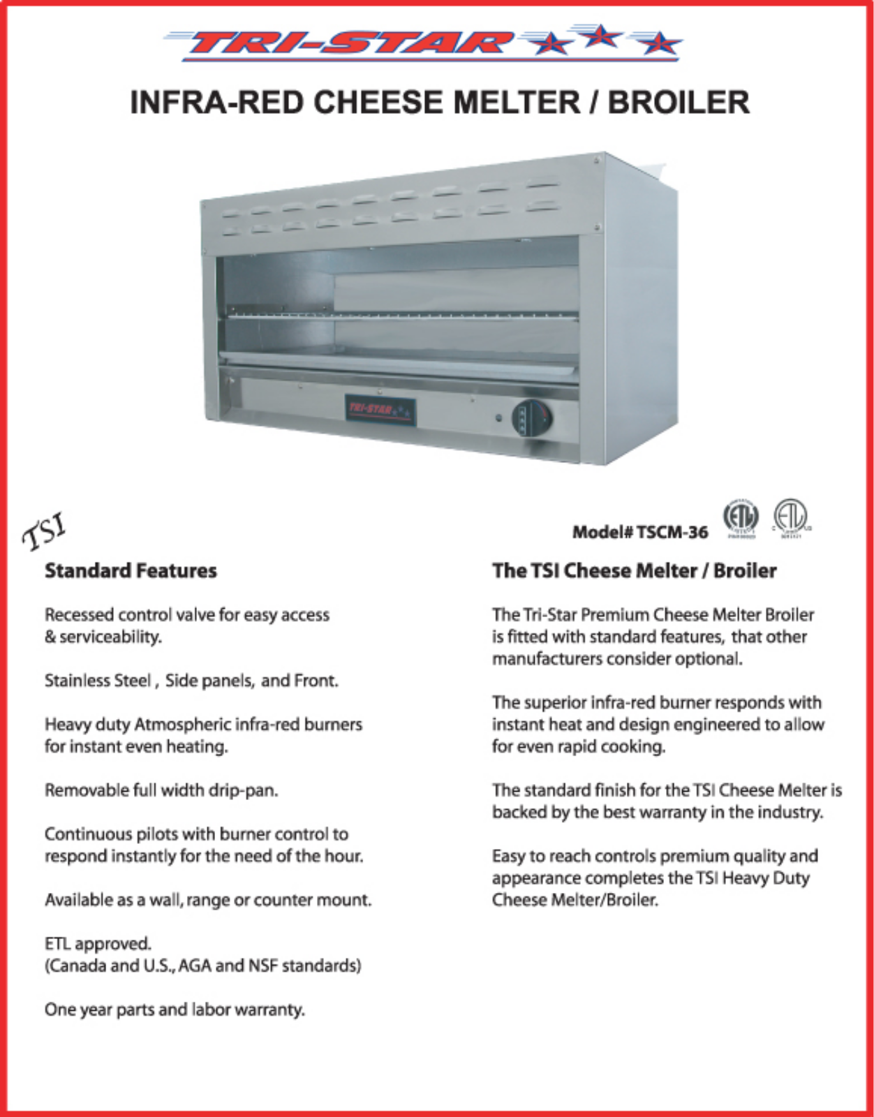 Tri-Star TSCM-24 User Manual