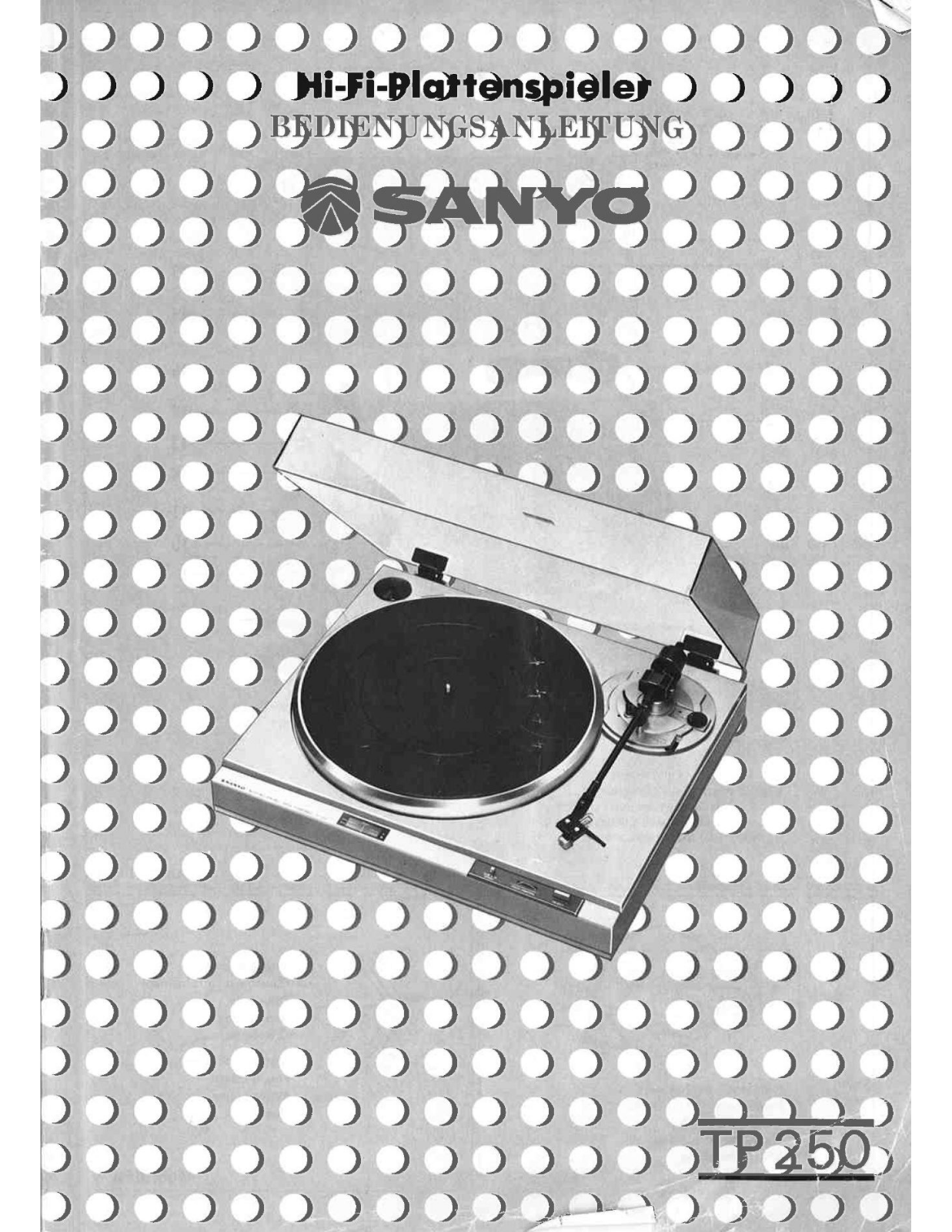 Sanyo TP-250 User guide - ManualMachine.com