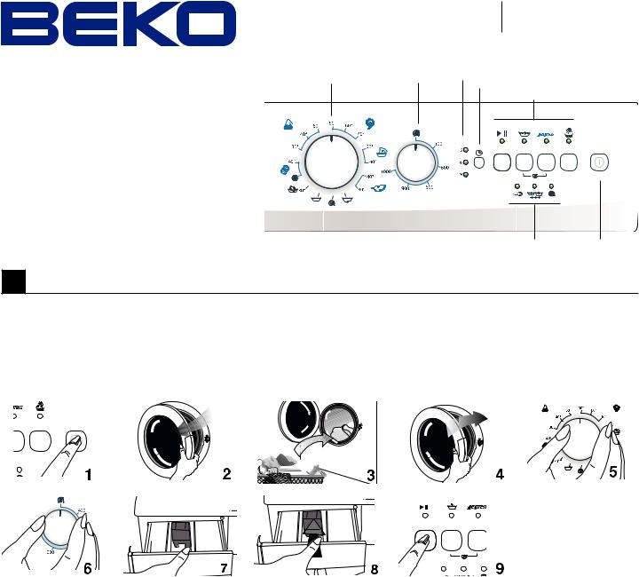 Beko WML 25100 M, WML 25080 M Manual