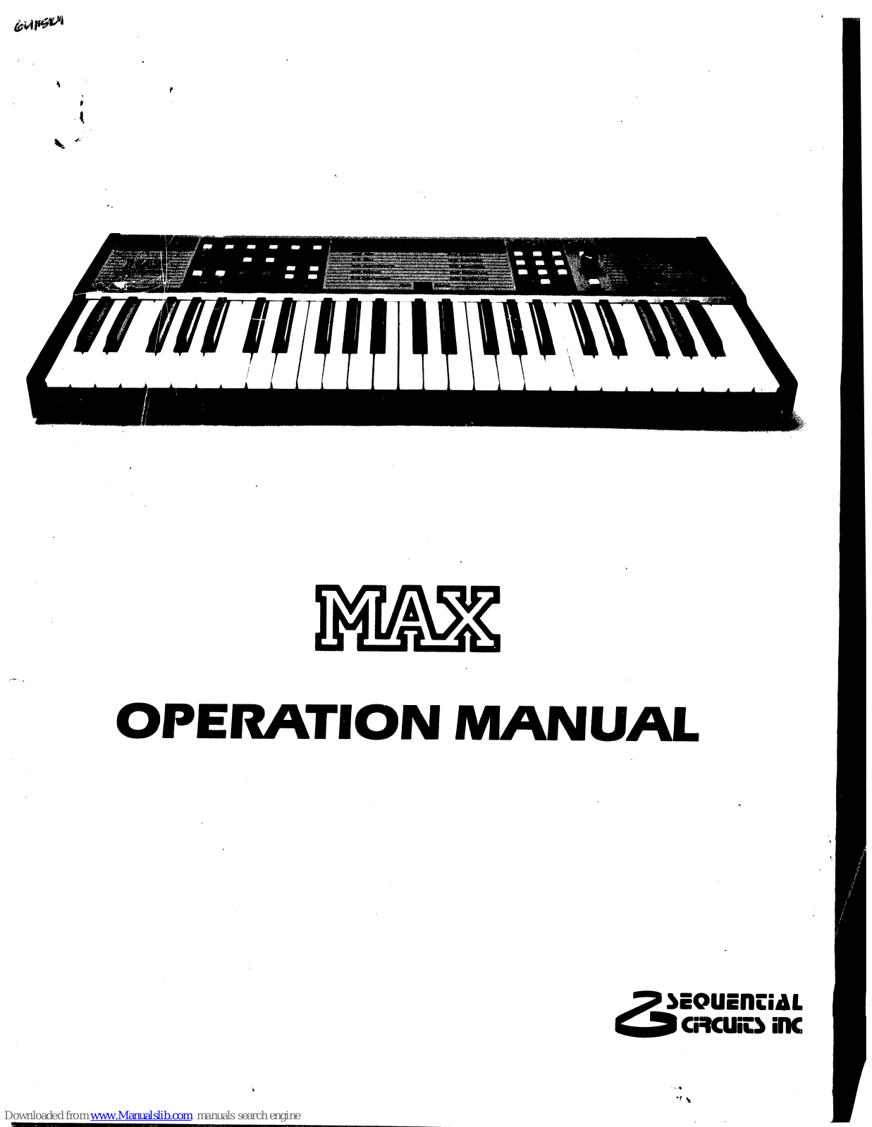 Sequential Max Operation Manual - ManualMachine.com