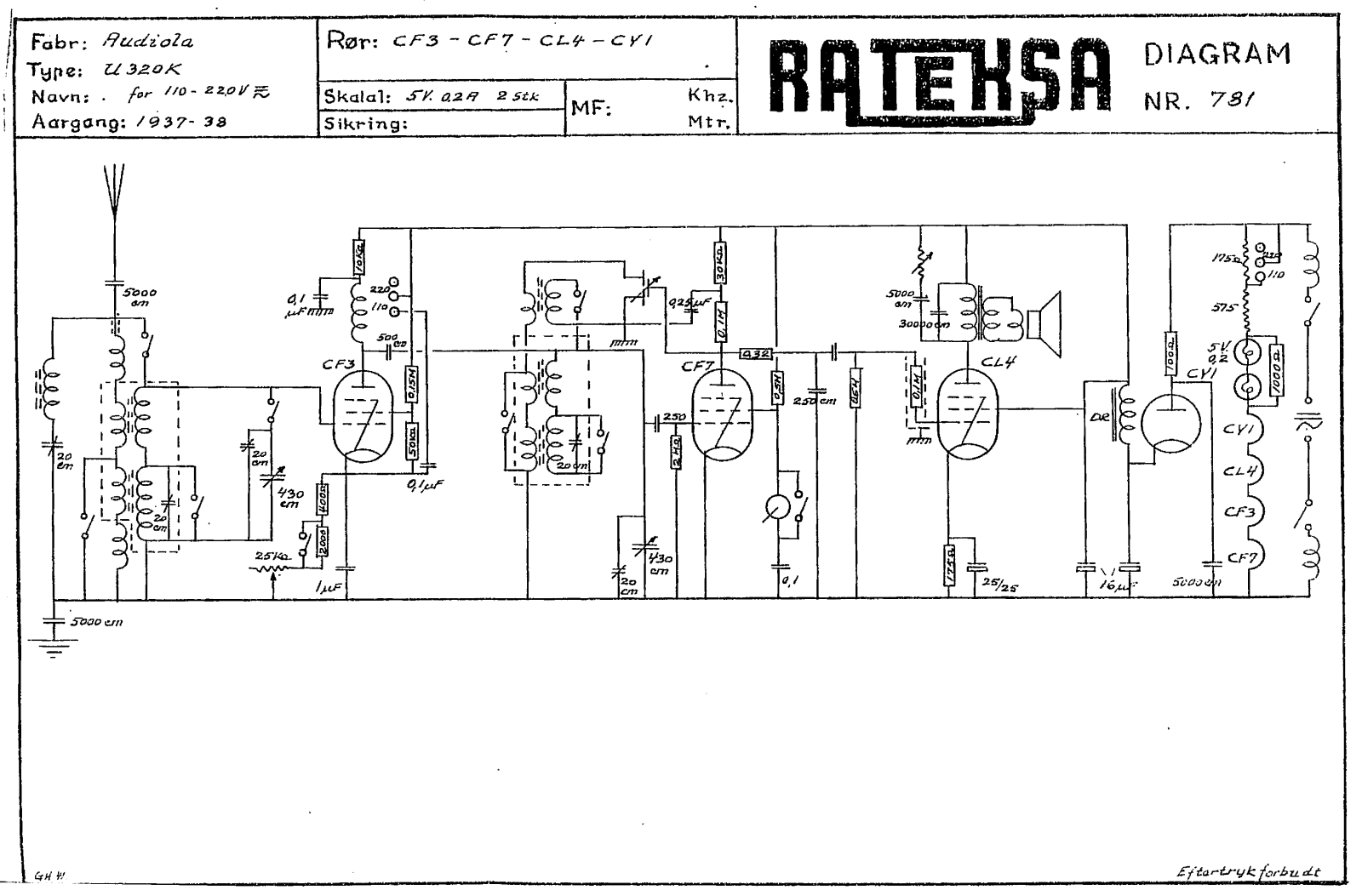 Audiola U320K Schematic - ManualMachine.com