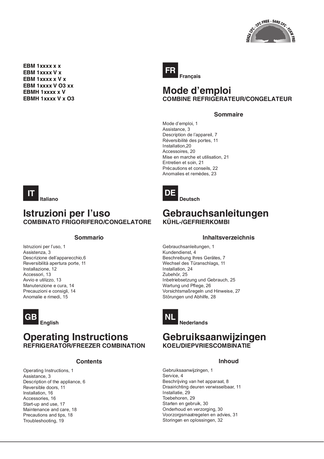 Hotpoint EBM 18311 V 03 AI User Manual