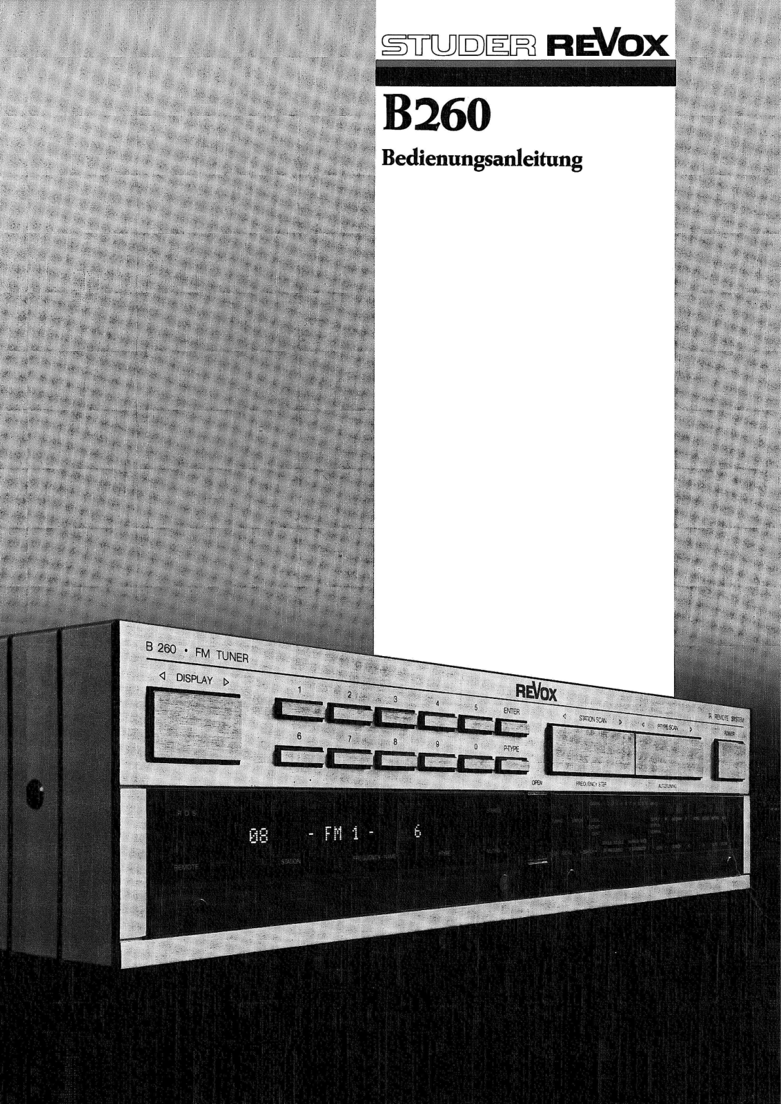 Revox B-260 Owners manual