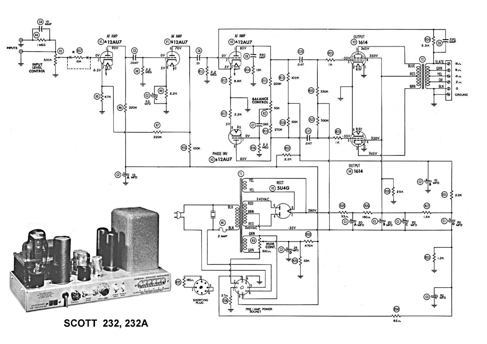 Scott 232 Schematic