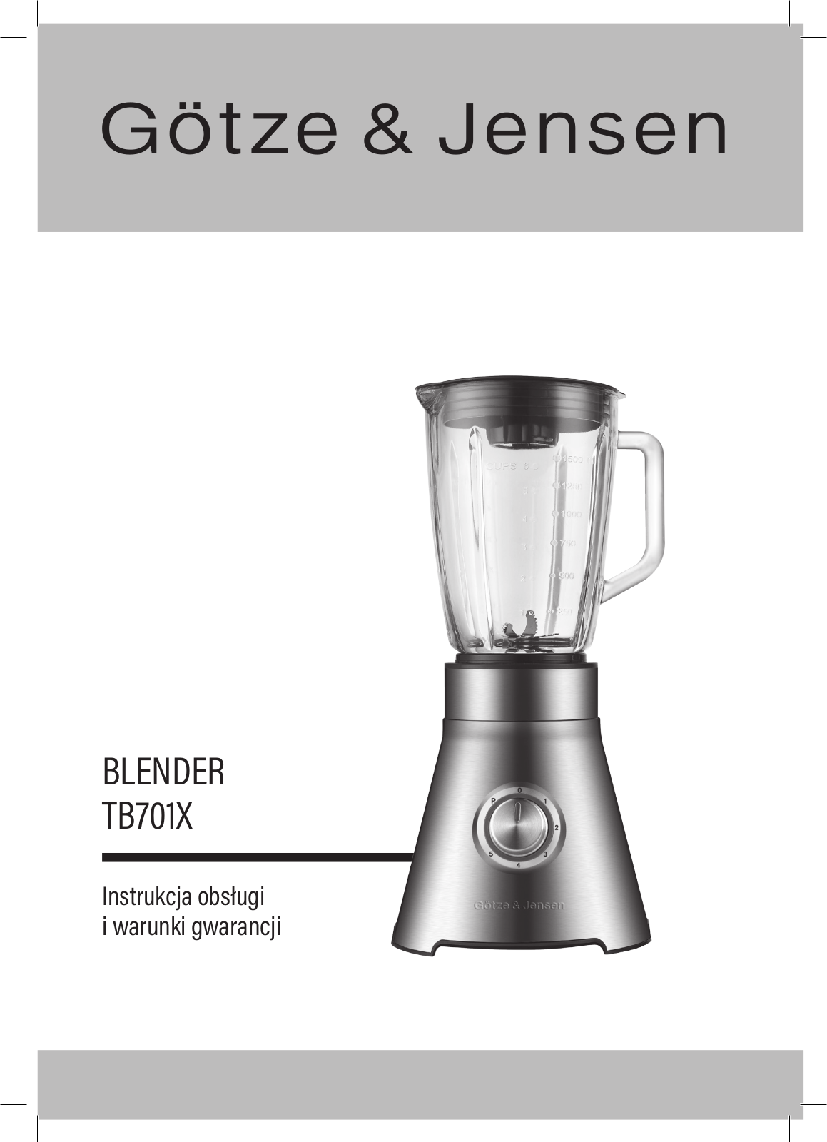 GOTZE & JENSEN TB701X User guide - ManualMachine.com