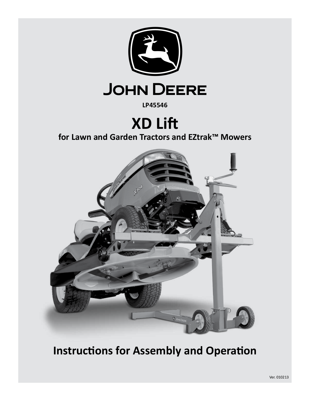 MoJack John Deere XD Lift User Manual