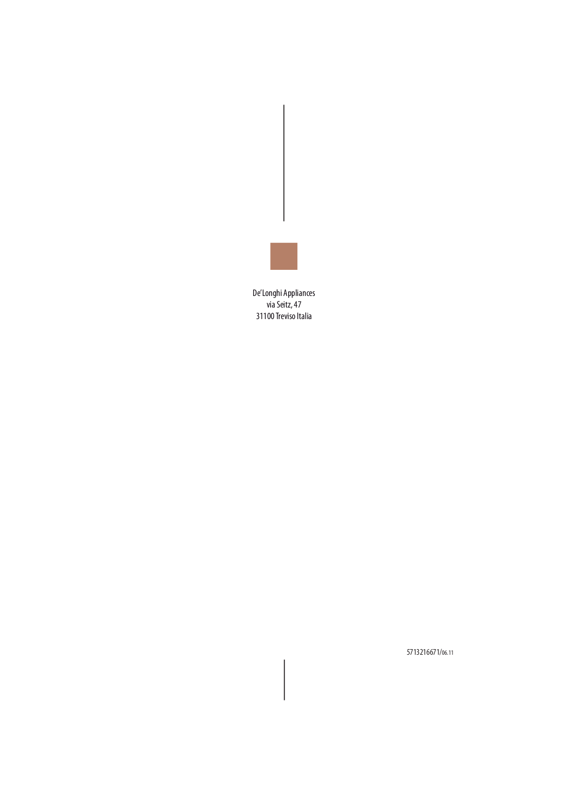 DeLonghi EC250 User Manual