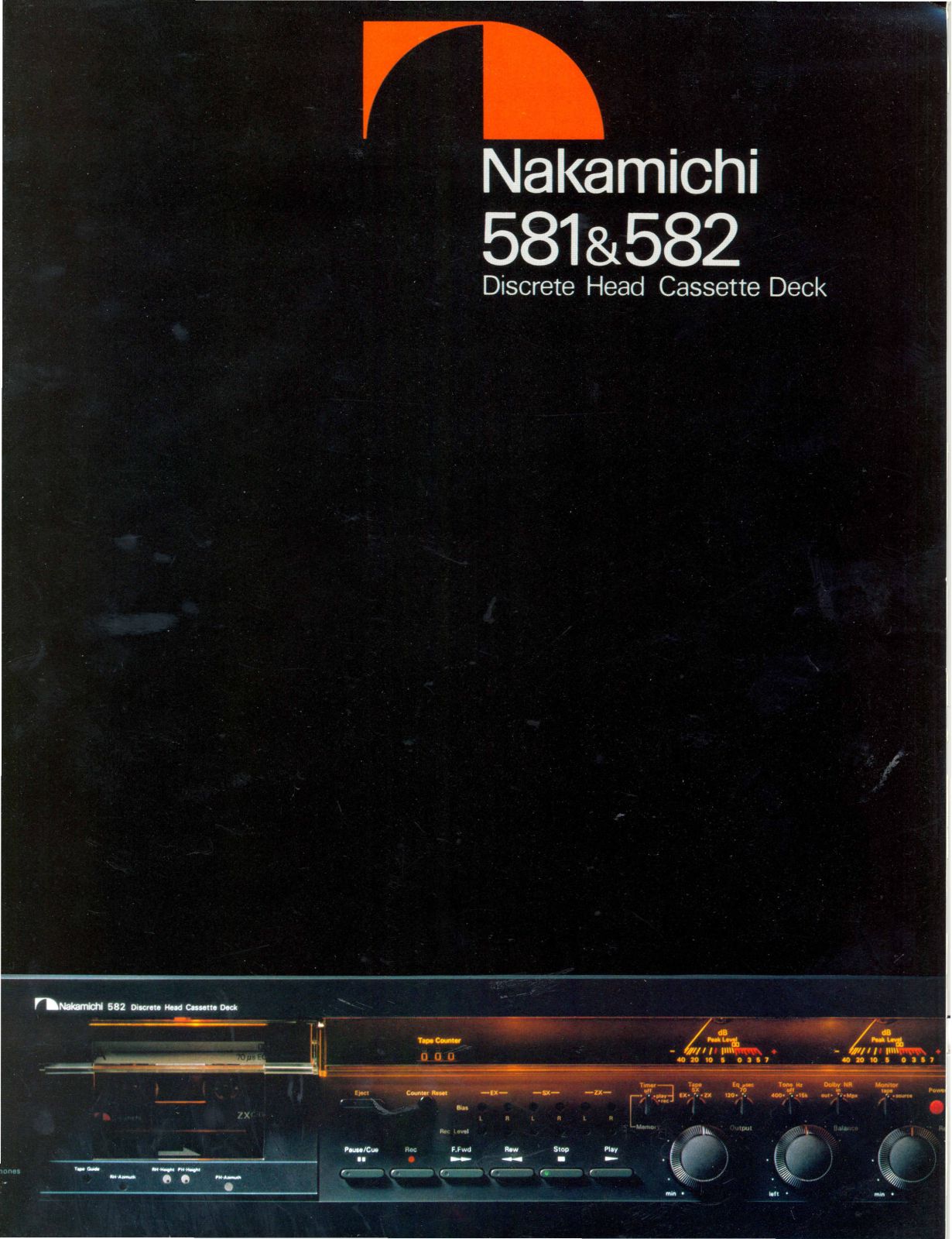 Nakamichi 581, 582 Brochure