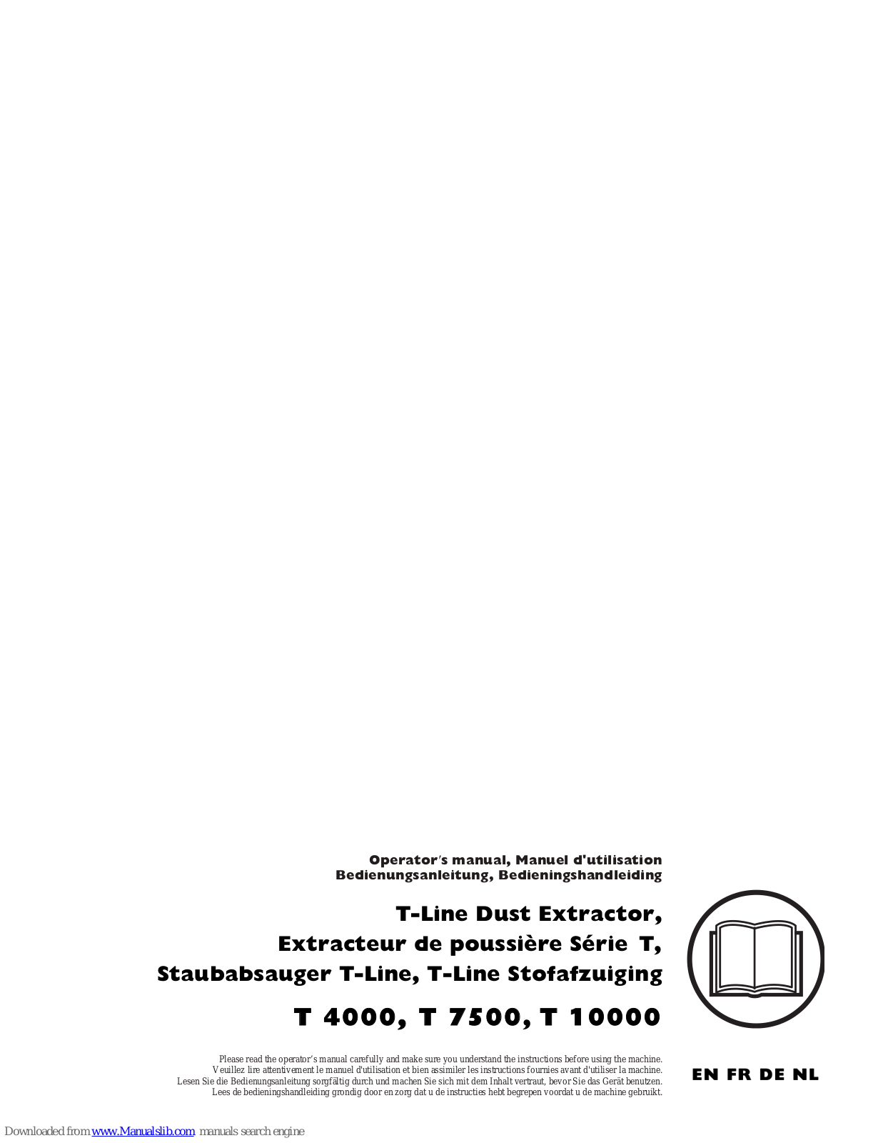 Husqvarna T 4000, T 10000, T 7500 Owner's/operator's Manual - ManualMachine.com