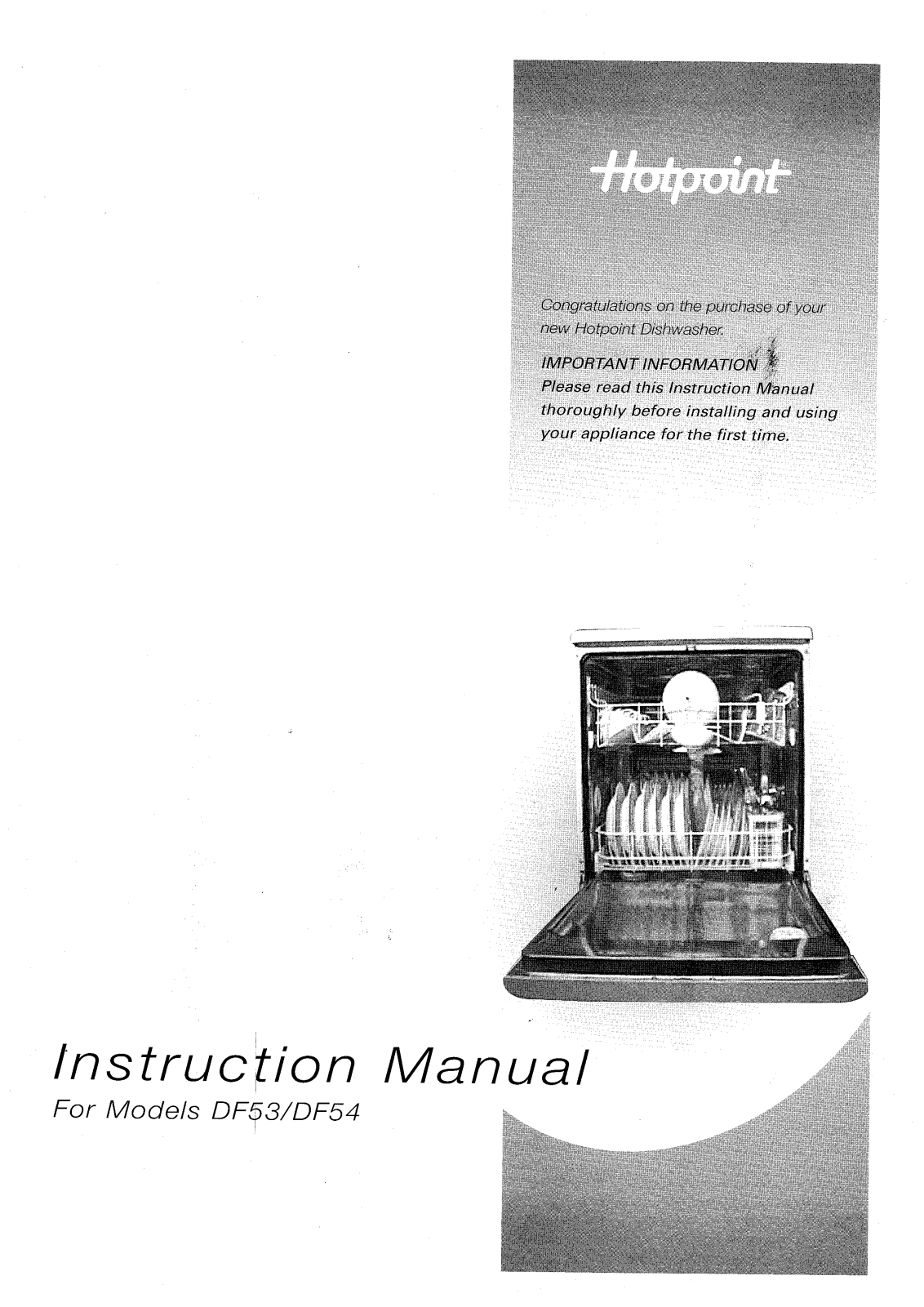 Hotpoint-Ariston HBDF54 User Manual