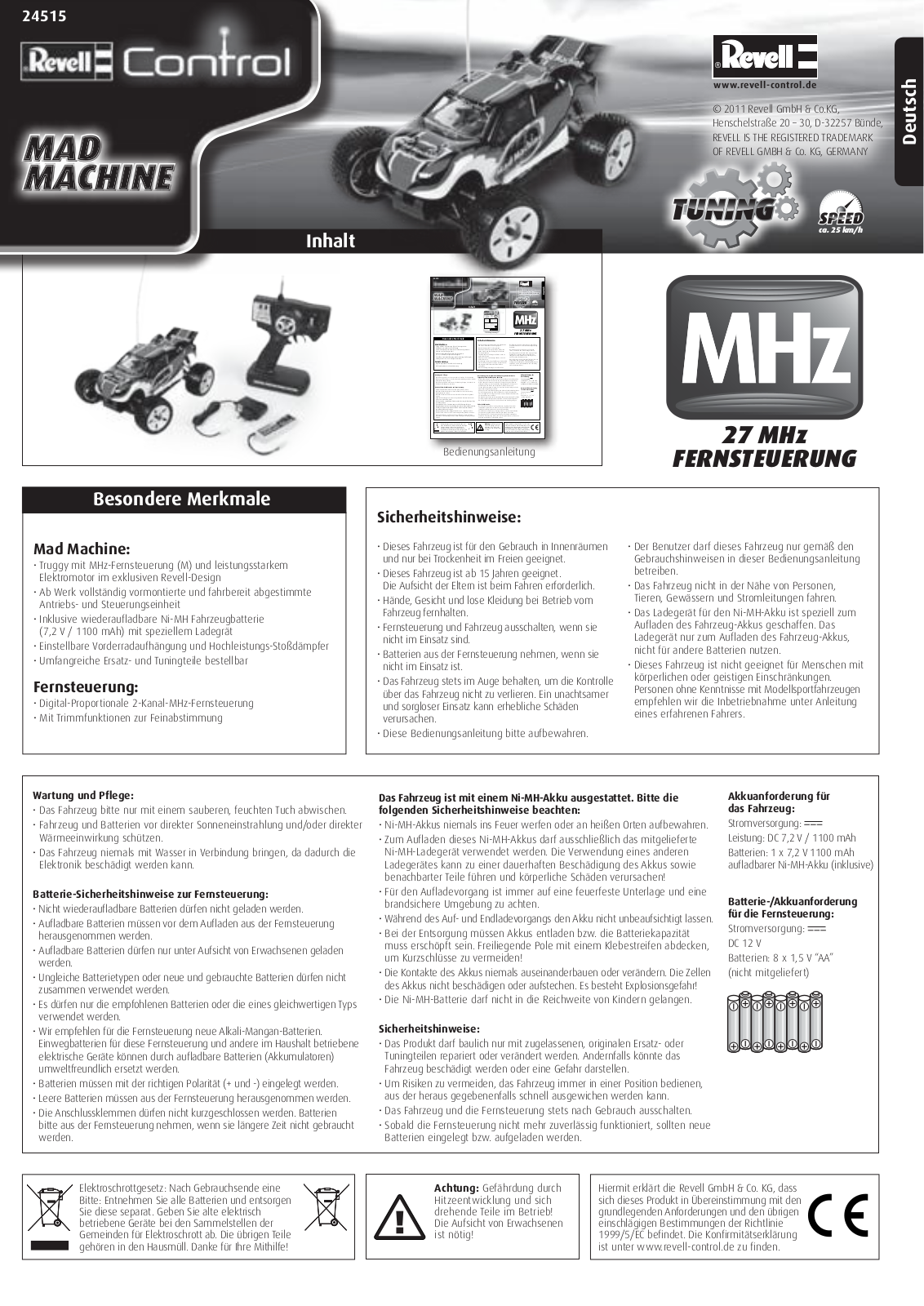 Revell 24515 User guide