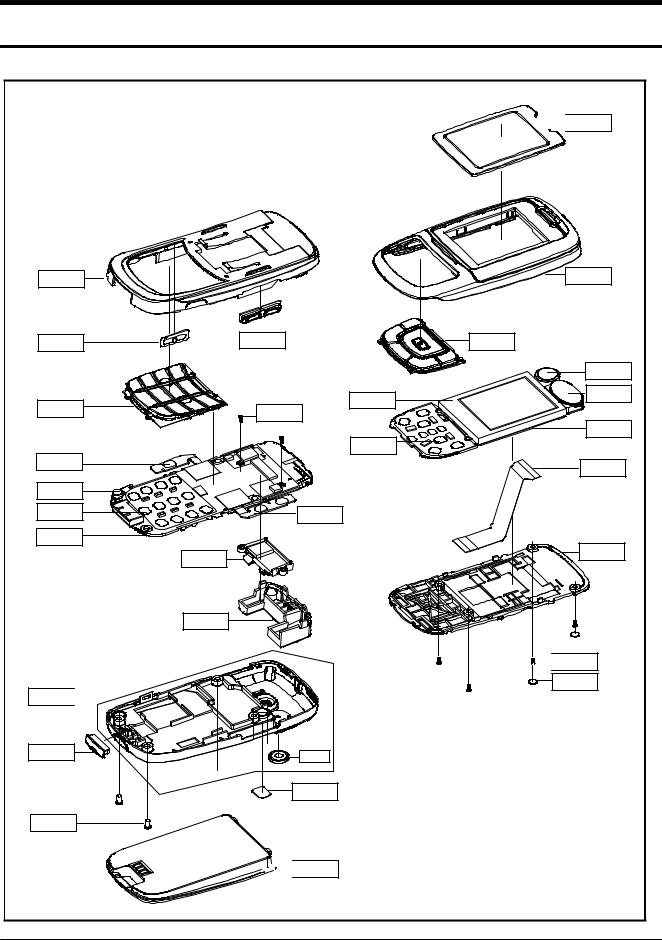 Samsung SGH-E630 Expoioded View and Parts List