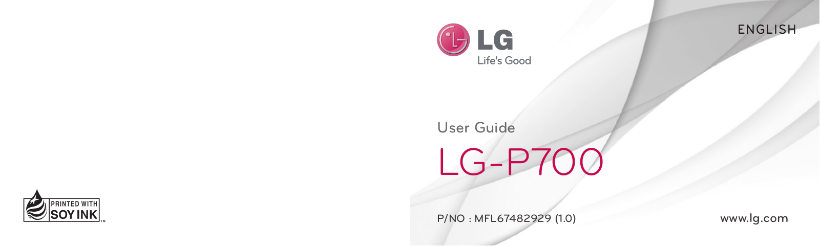 LG LGP700 User manual