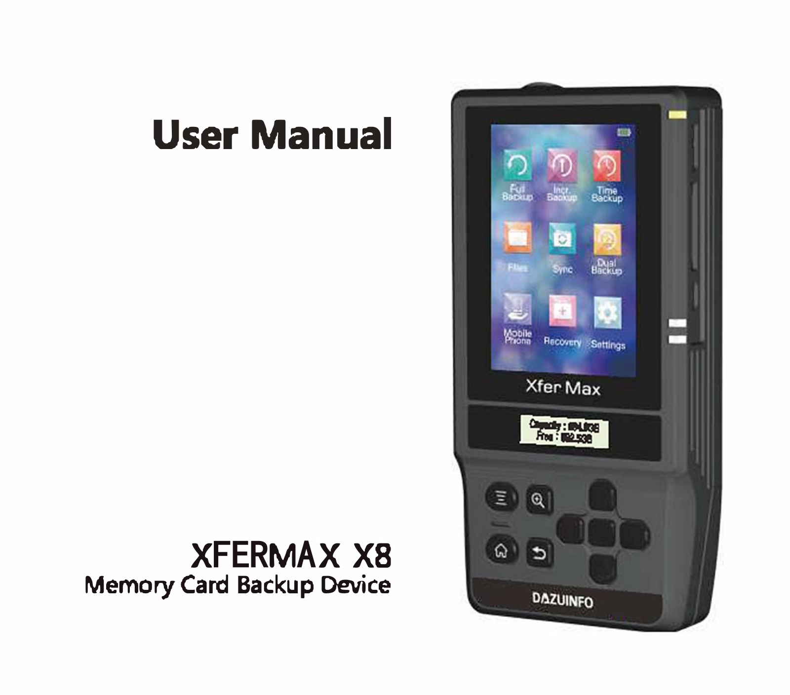 Dazuinfo X8 User Manual