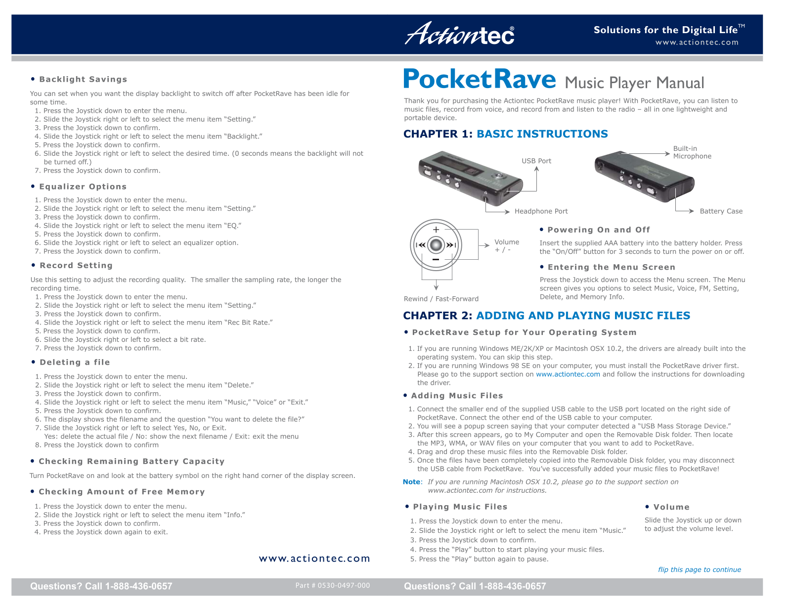 Actiontec MP3V256 Owner's Manual