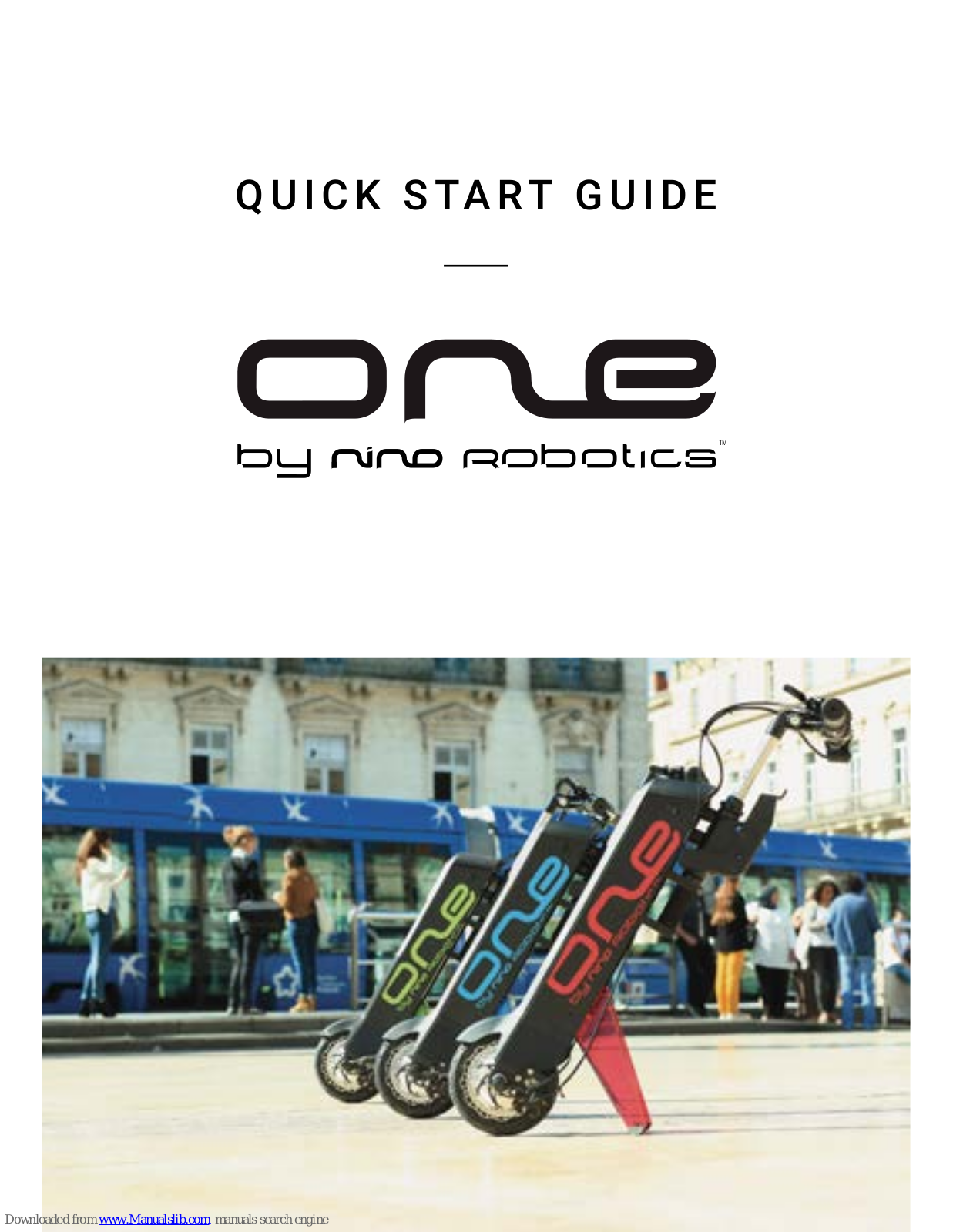 nino robotics one Quick Start Manual - ManualMachine.com