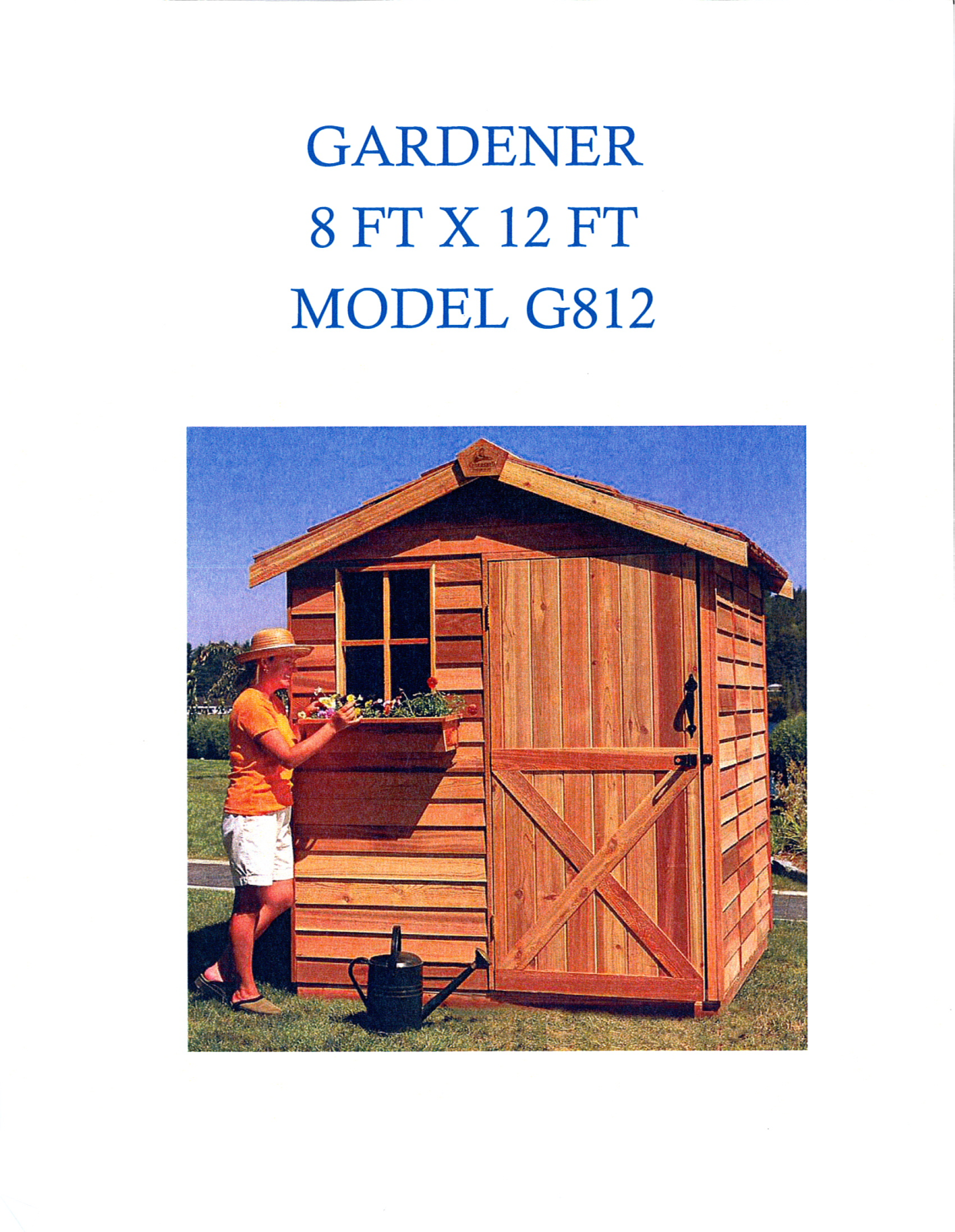 Cedarshed W001664079 Specifications - ManualMachine.com