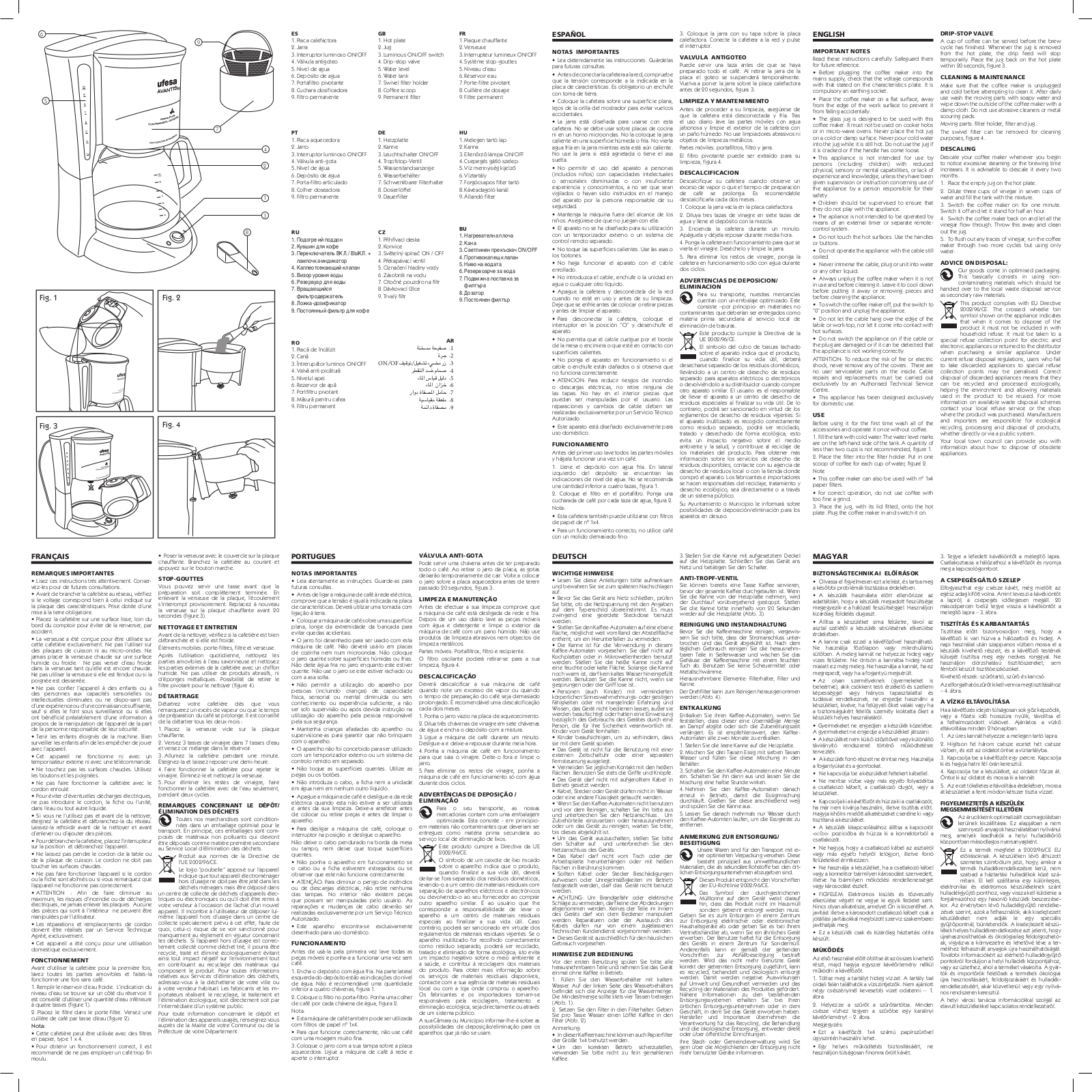 Ufesa CG7232, CG7231, CG7230 User Manual