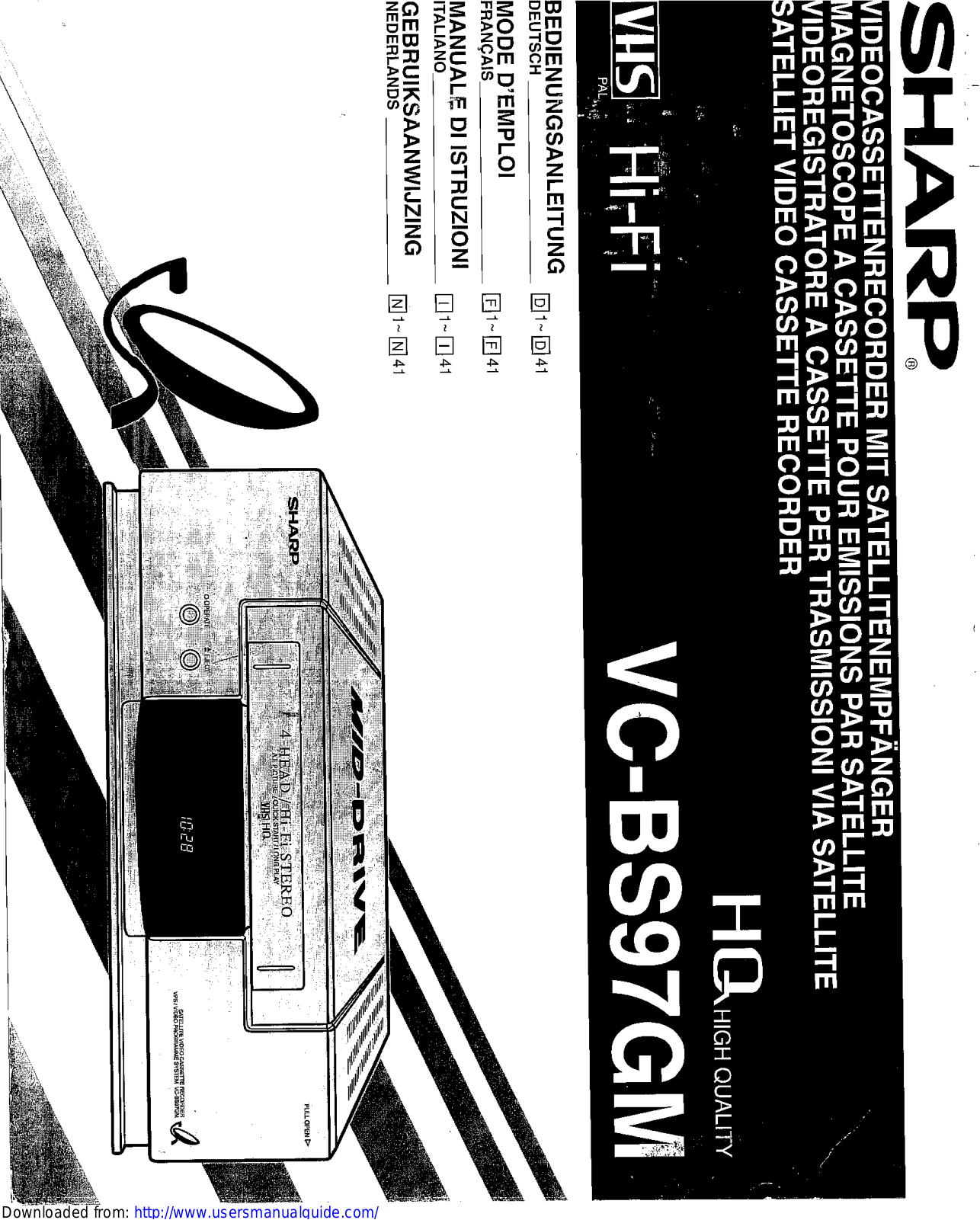 SHARP VC-BS97GM User Manual