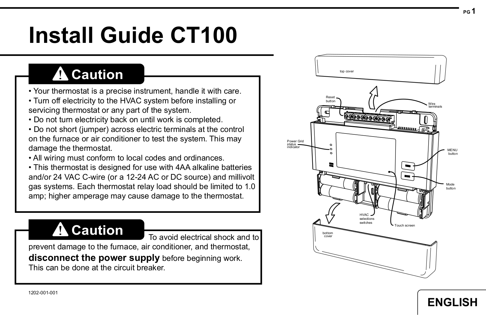 2GIG CT100 User Manual