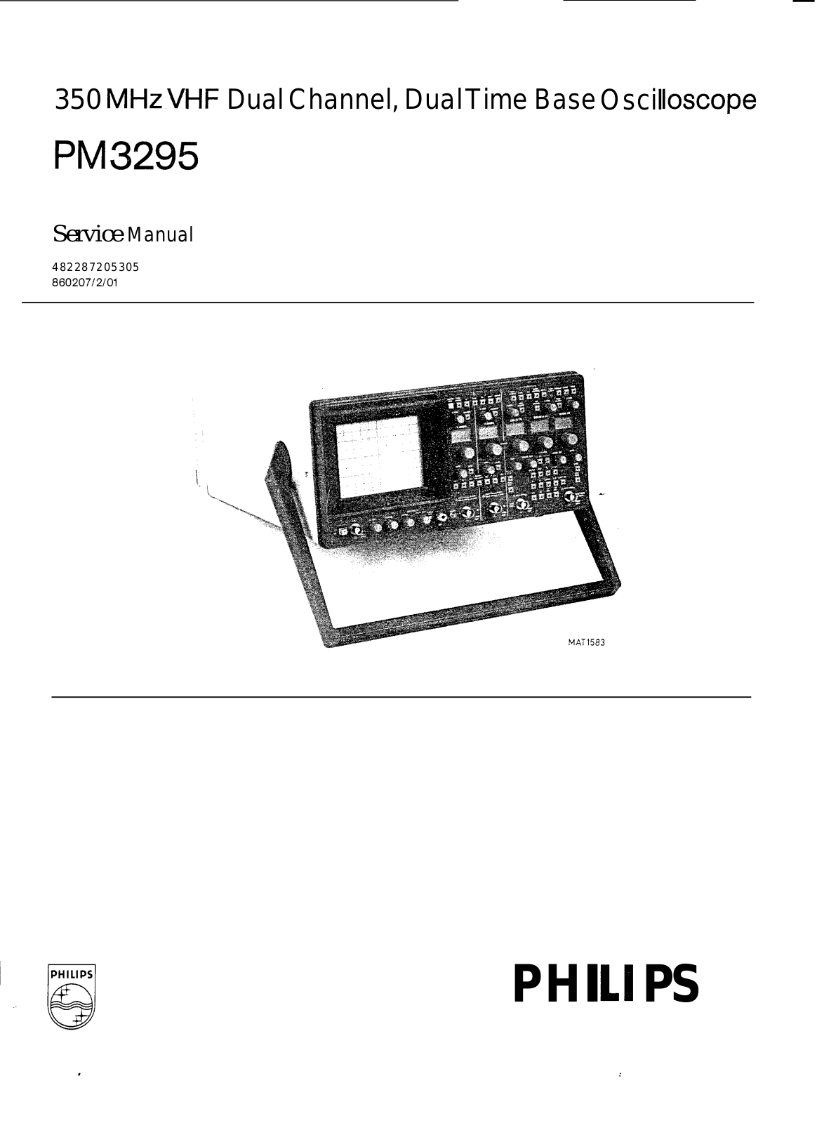 Philips PM3295 Service Manual