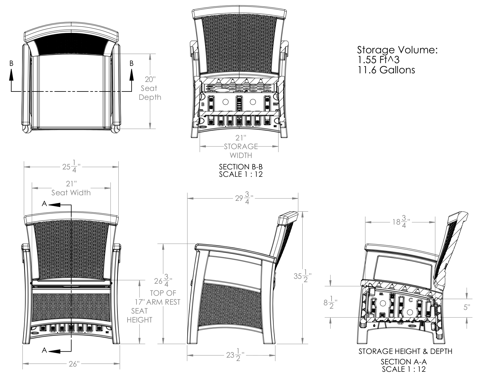 Suncast XA1678 Dimensions - ManualMachine.com