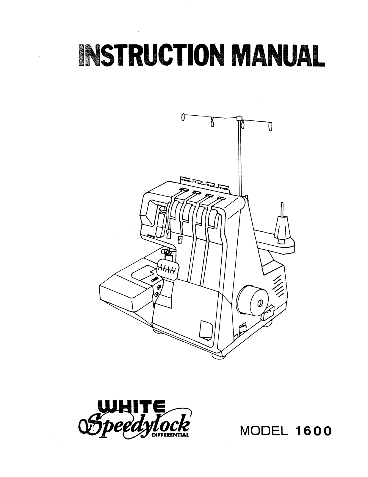 Singer 1600 User Manual