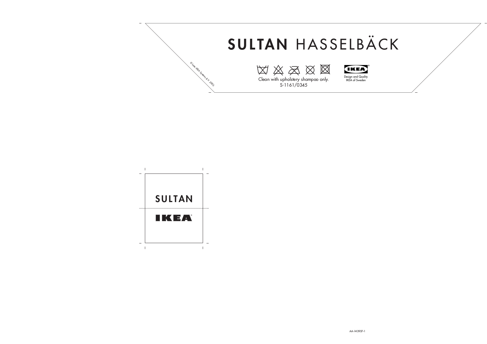 IKEA SULTAN HASSELBÃCK INNER SPRING MATTRESS Assembly Instruction