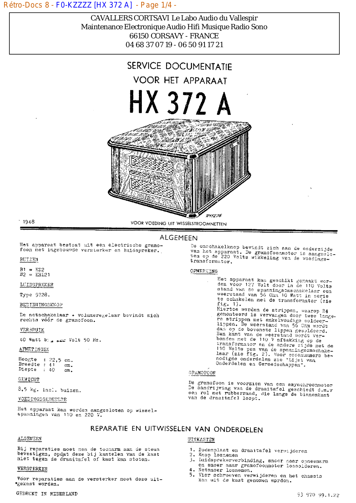 Philips hx 372 a Datasheet - ManualMachine.com