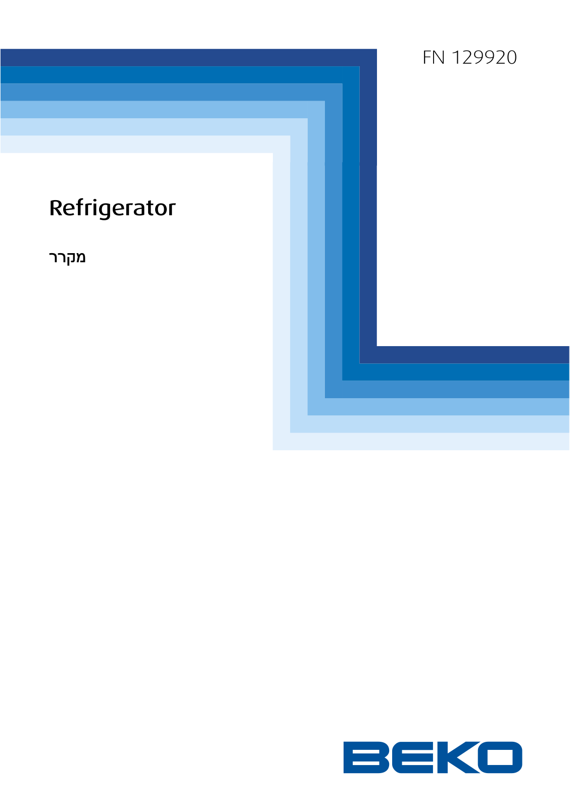 Beko FN 129920 User manual