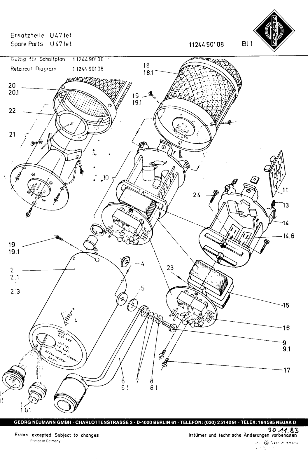 Neumann U 67 Fet User Manual