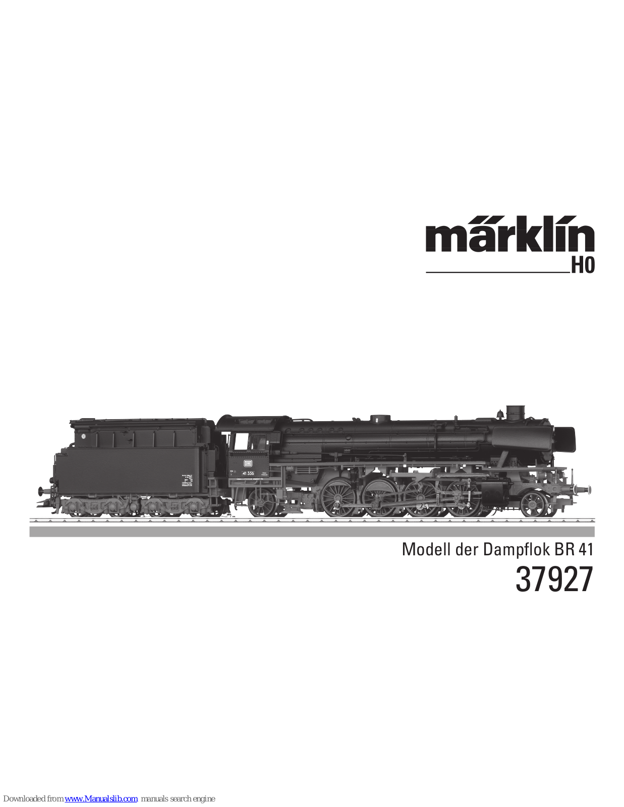 marklin 37927, 37922 User Manual - ManualMachine.com