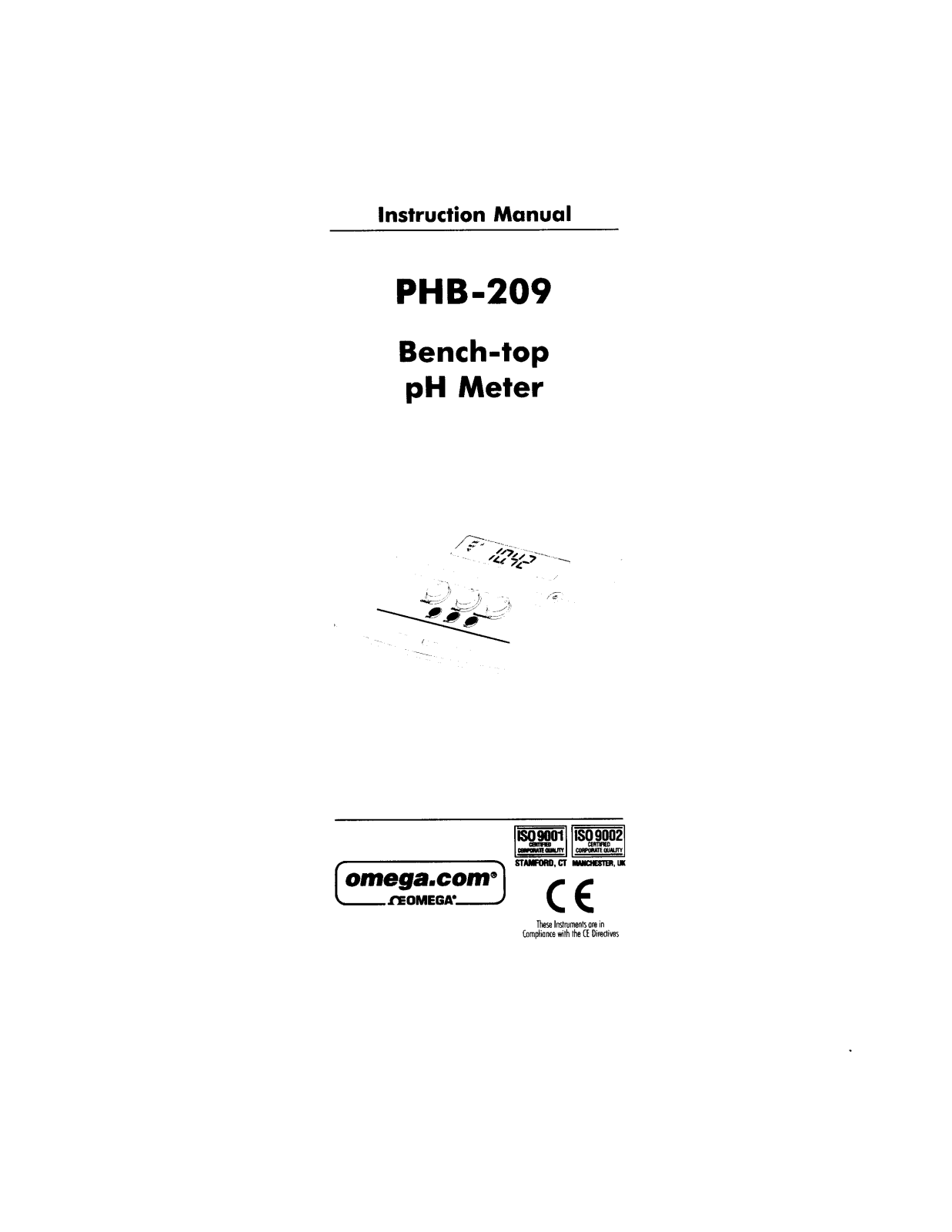 Omega Products PHB-209 Installation  Manual