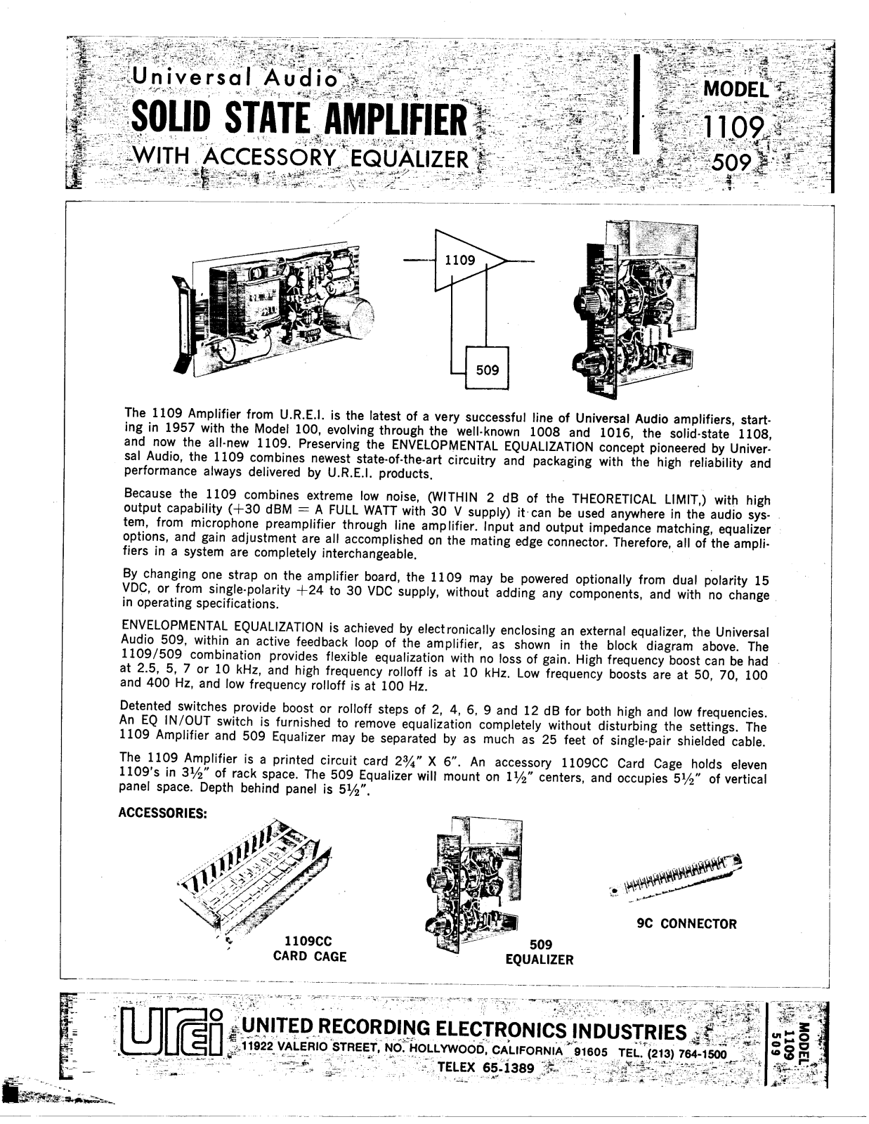 Urei 1109 Schematic - ManualMachine.com