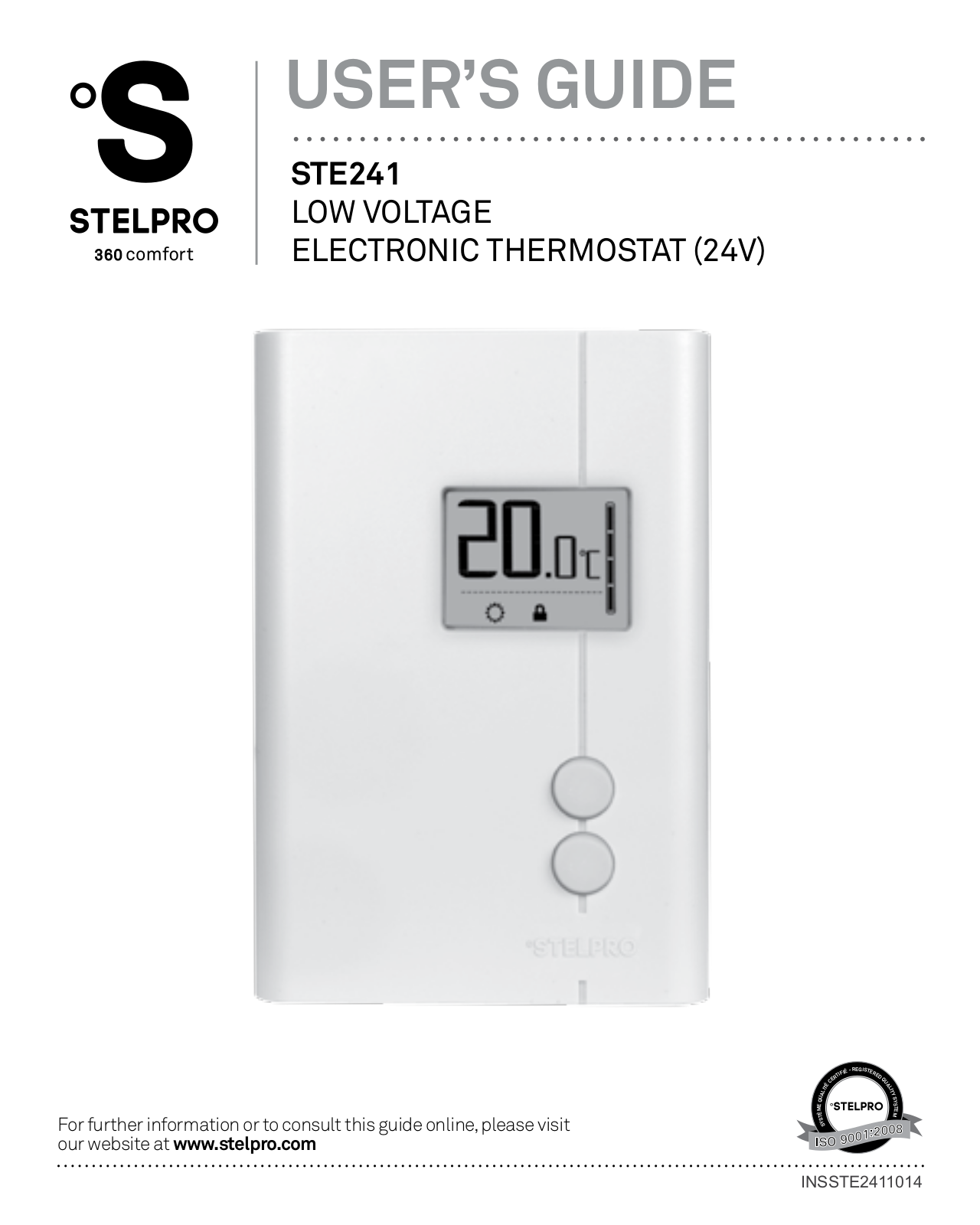Stelpro STE241 User Manual - ManualMachine.com