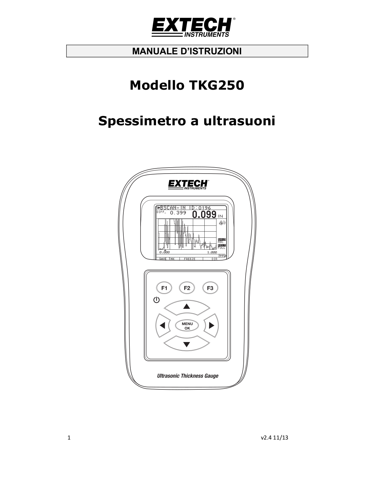 Extech TKG250 User guide