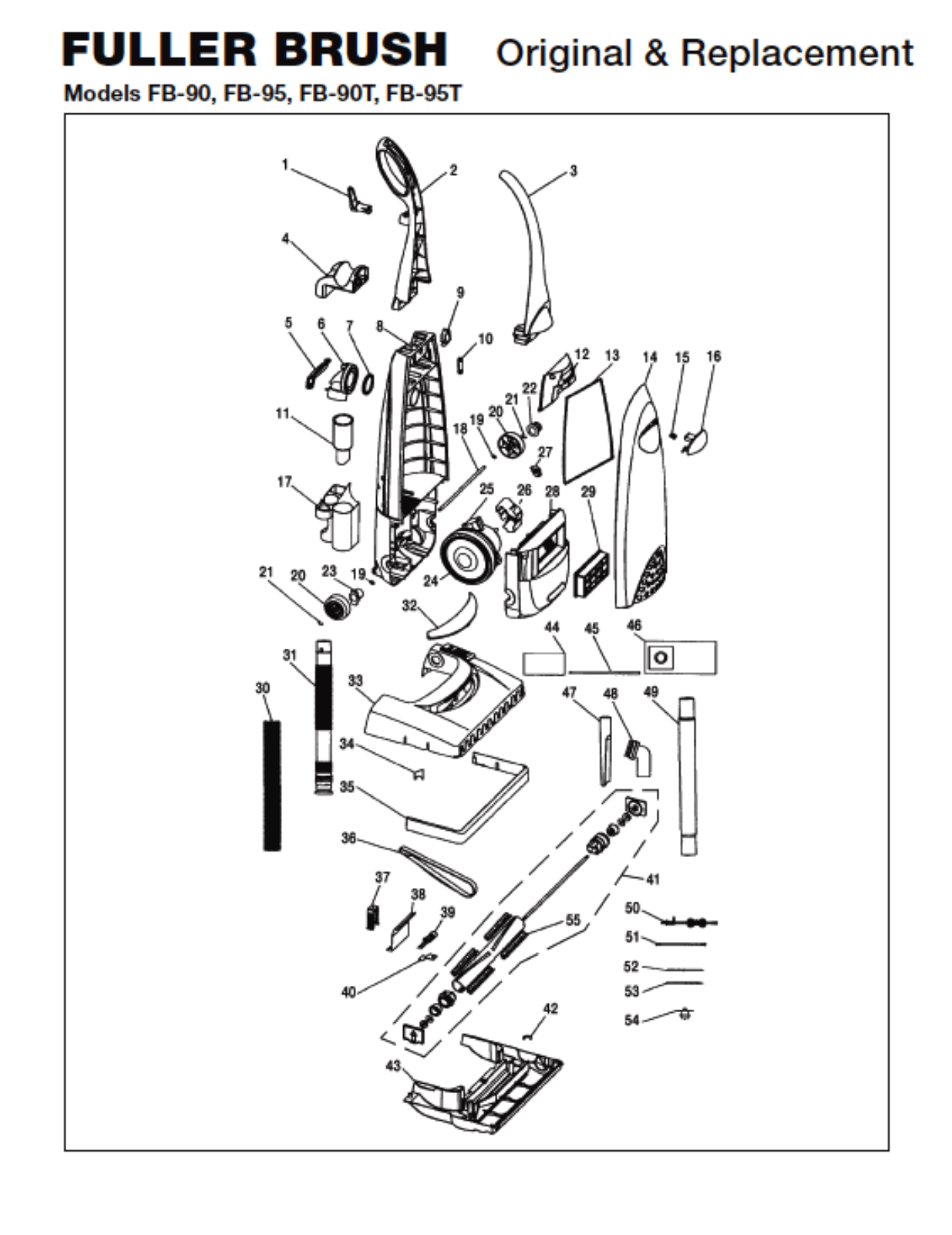 Fuller Brush Fbp95t, Fb95, Fb90 Owner's Manual