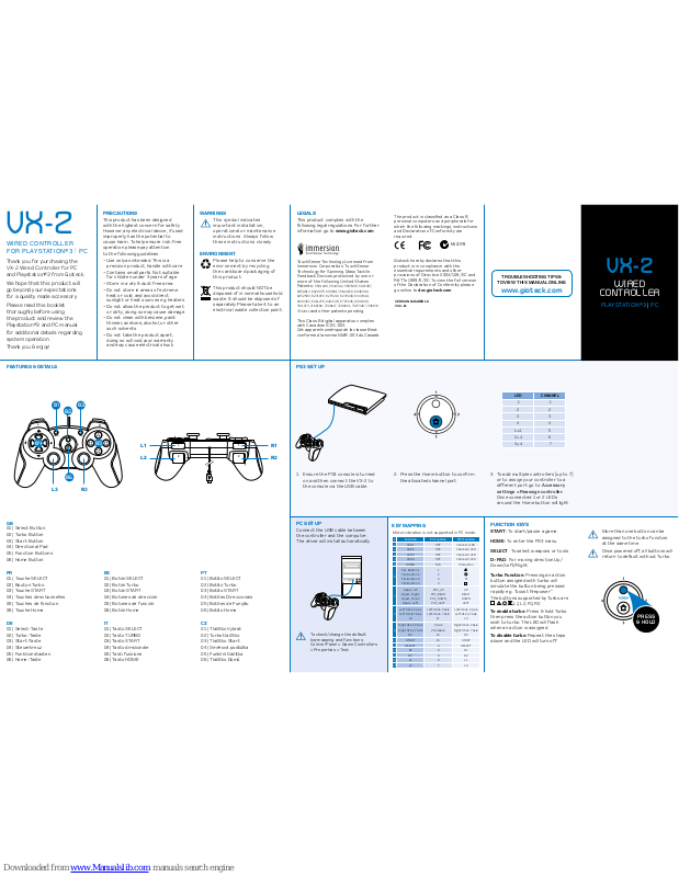 Gioteck VX-2 User Manual