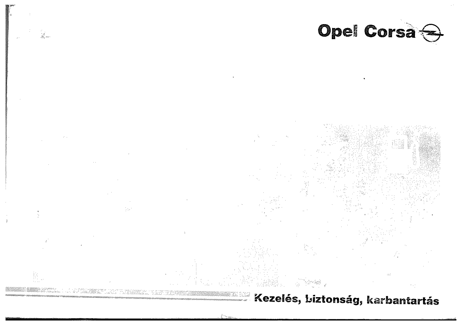 Opel CORSA User Manual