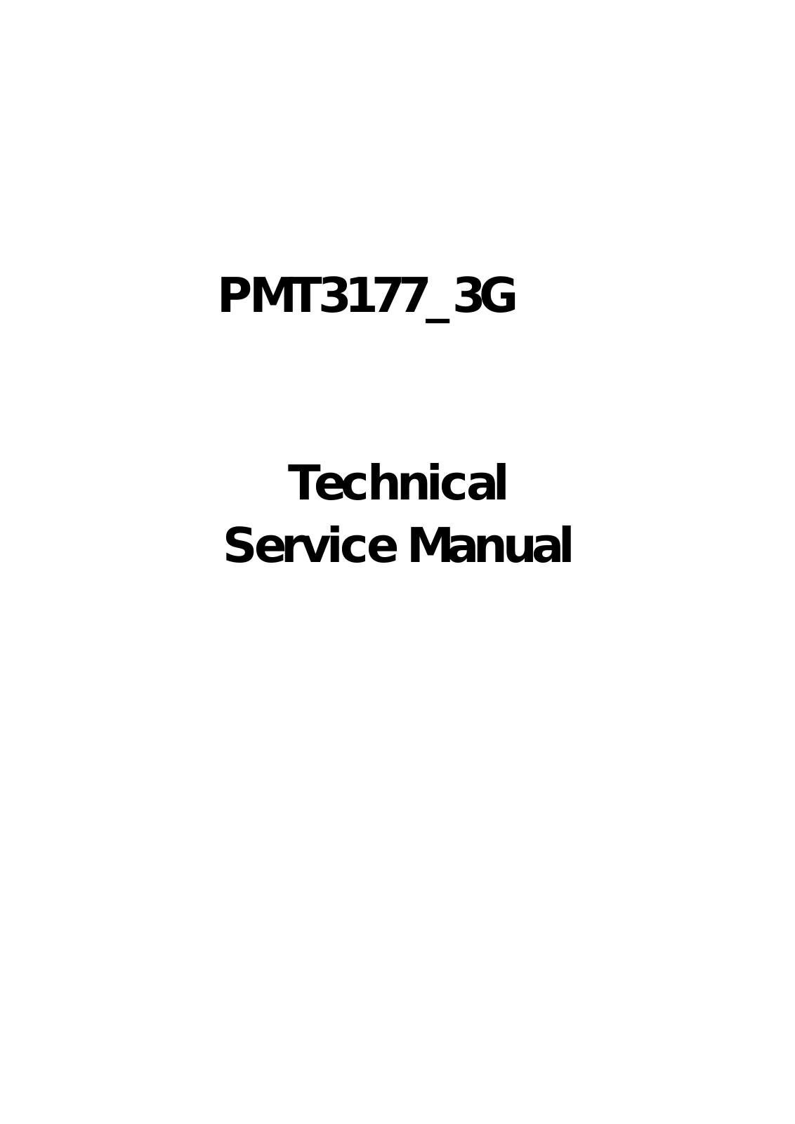 Prestigio PMT3177 Service Manual