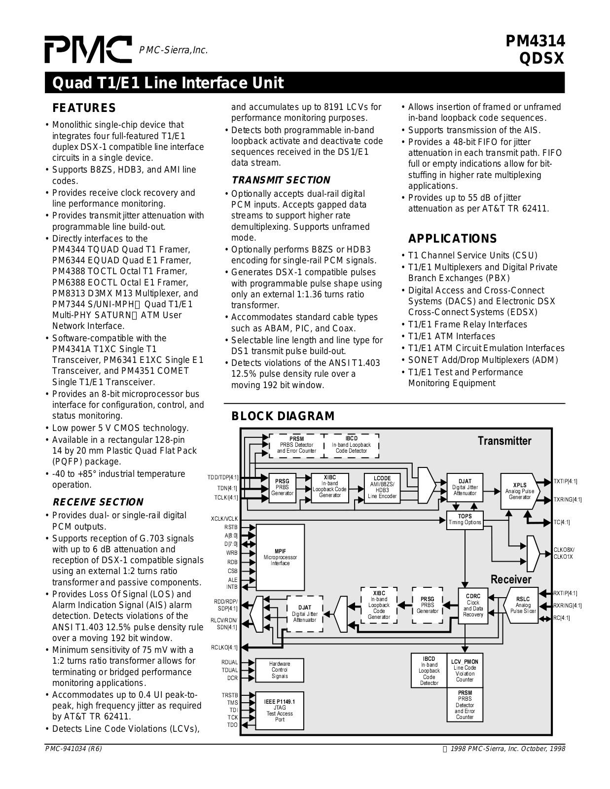 PMC PM4314 Datasheet