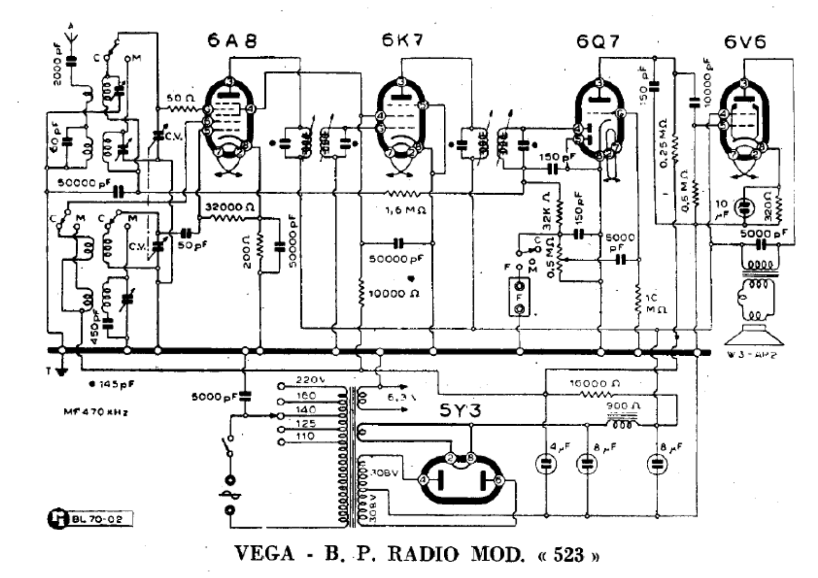 Vega 523 schematic