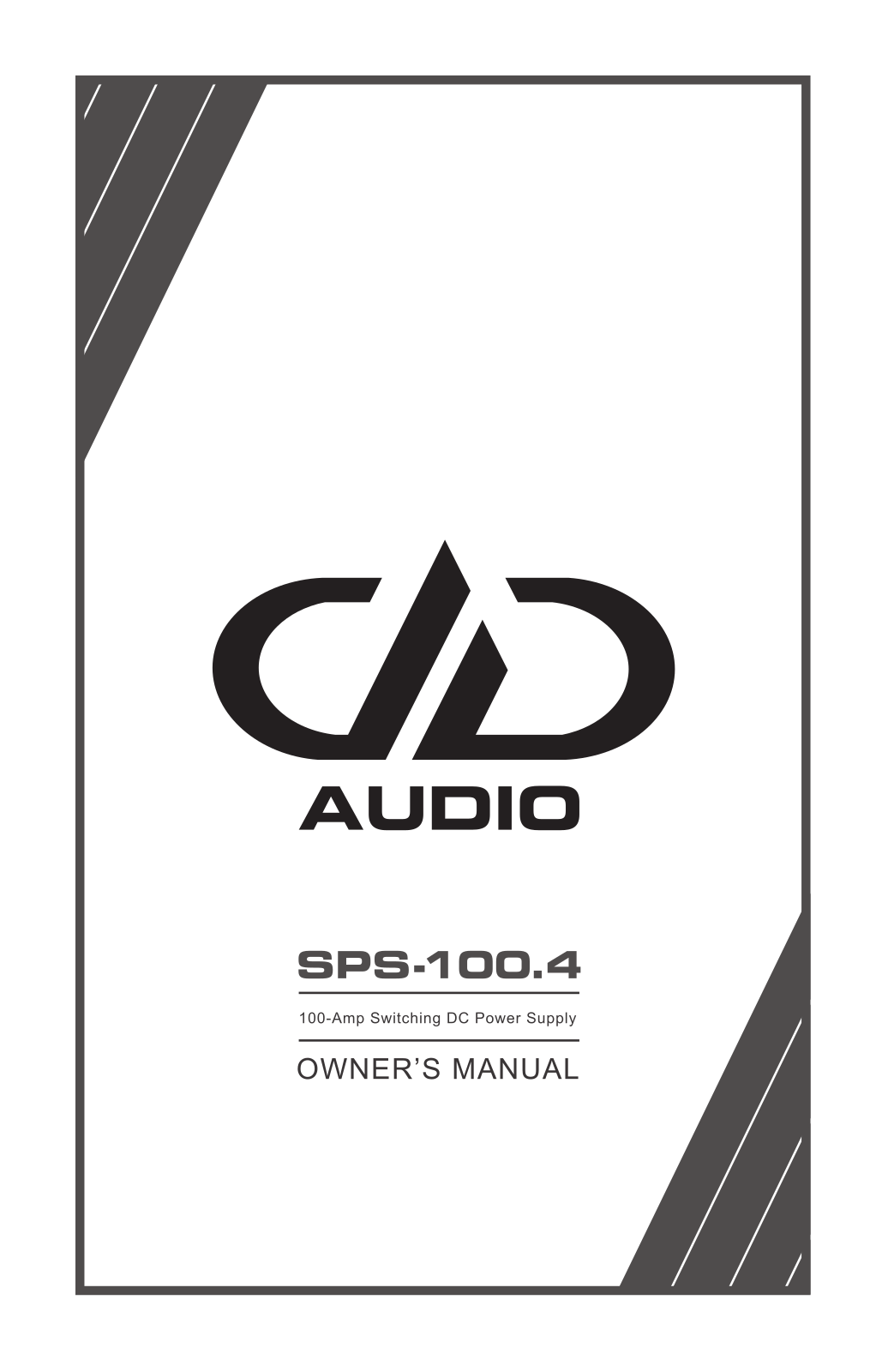 DD Audio SPS100-4 User guide - ManualMachine.com
