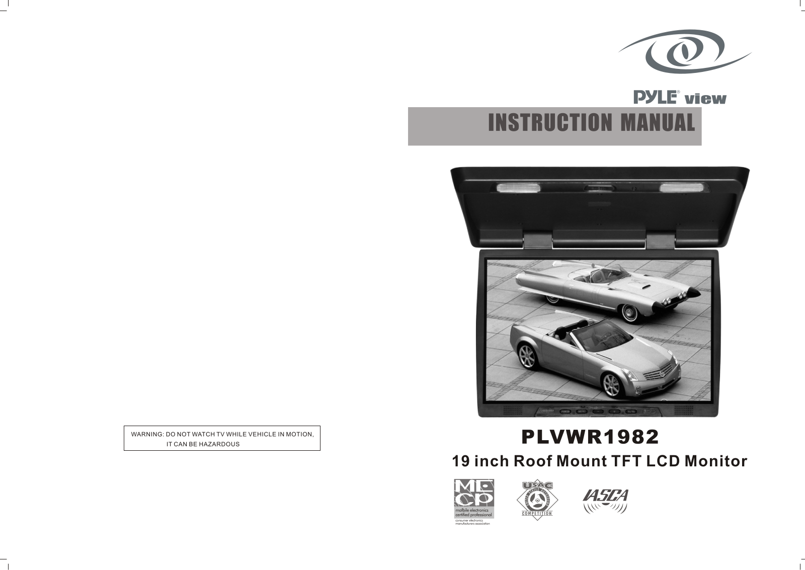 PYLE Audio PLVWR1982 User Manual