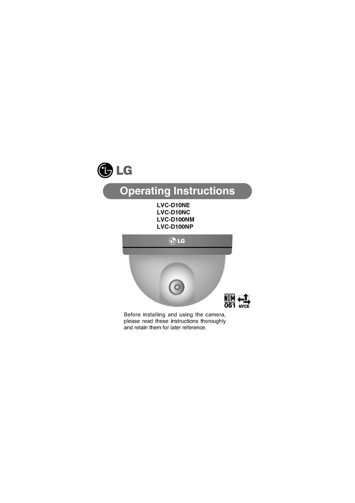 LG LVC-D10NC User Manual