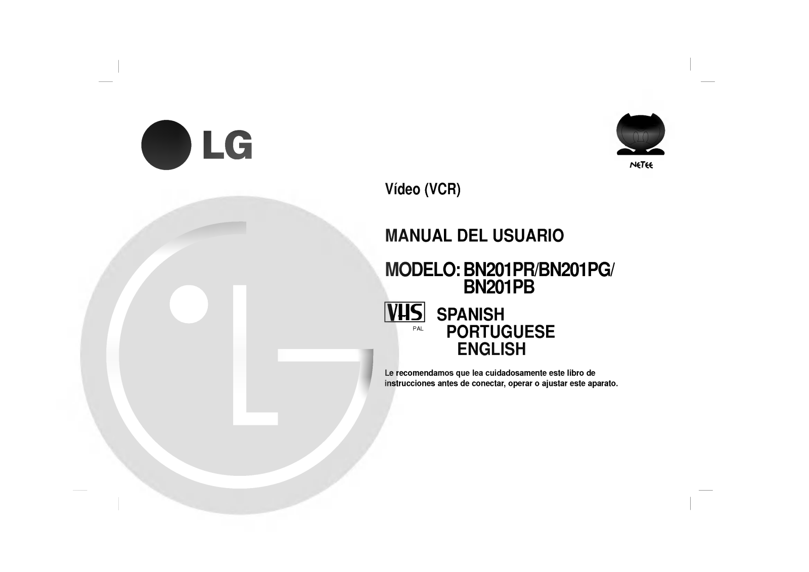 LG BN201P User Manual