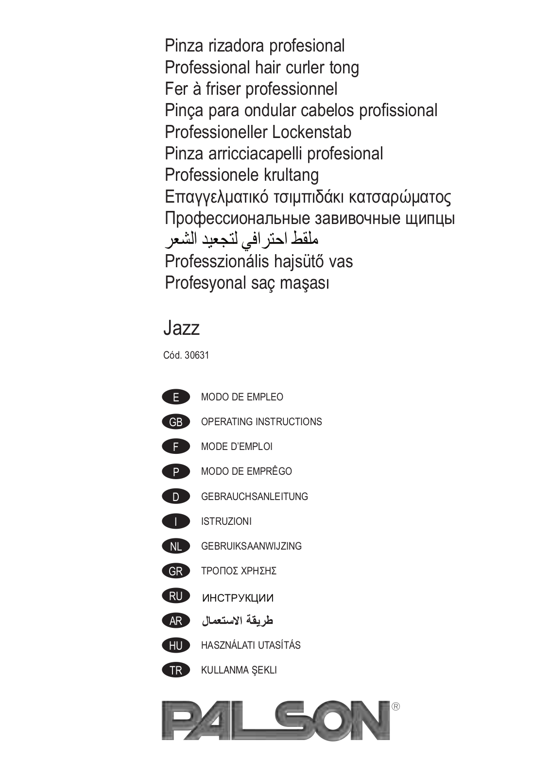 PALSON JAZZ User Manual